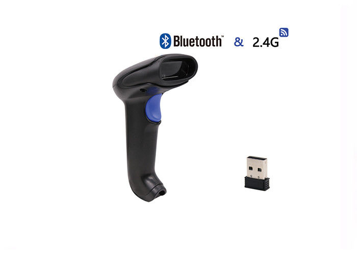 Durable 1D Bluetooth 2.4G Wireless Barcode Scanner Stabil Kinerja Kerja DS5100B