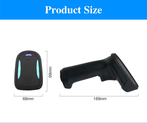 USB Cable Handheld 2D Barcode Scanner Berkabel Resolusi 640x480 Anti Drop