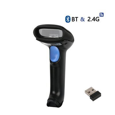 1D Bluetooth 2.4G Wireless Barcode Scanner awet dalam penggunaan dan kinerja tinggi