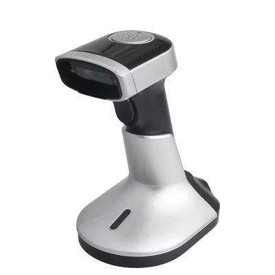 Handheld Barcode Scanner 1D Qr Code Dengan Stand Pengisian USB Wireless Bluetooth Barcode Reader