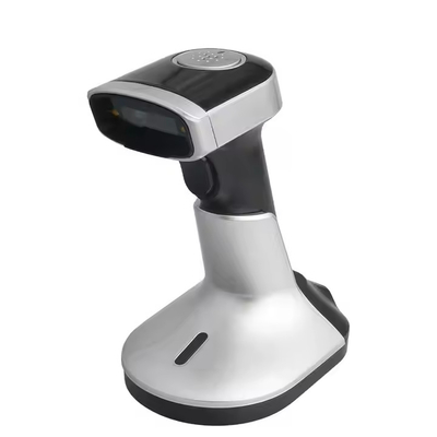 Wireless Bluetooth Barcode Scanner Untuk Perangkat Ponsel 2D QR Code Reader Dengan Stand Pengisian