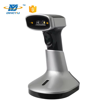 Wireless Bluetooth Barcode Scanner Untuk Perangkat Ponsel 2D QR Code Reader Dengan Stand Pengisian