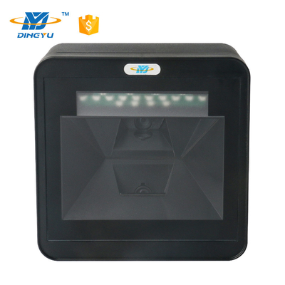 Scanner Barcode Omnidirectional yang dipasang di atas meja Scanning otomatis hands-free untuk pembayaran seluler