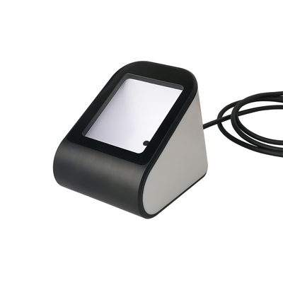 USB Wired 1D 2D Barcode Scanner Desktop Reader dengan Sudut Pemindaian yang Bisa Disesuaikan