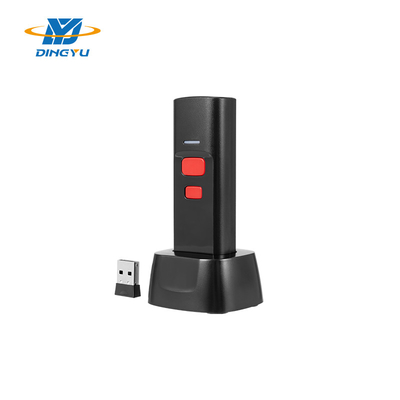2D Wireless Portable Barcode Scanner dengan kecepatan dekoding 25CM/S dan charging dock