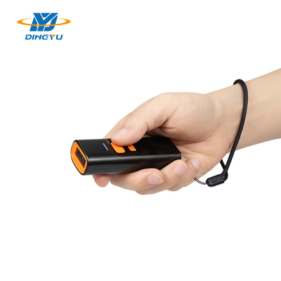 1D Wireless Portable Barcode Scanner Portable Mini Barcode Reader Dengan Basis Pengisian