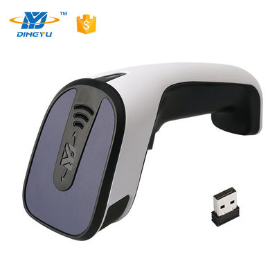 Pemindai Kode Batang Genggam Bluetooth 2D Kecepatan Dekode 25CM/S Dengan Kabel USB 2.4G