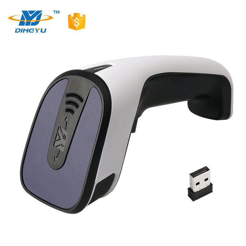 Pemindai Kode Batang Genggam Bluetooth 2D Kecepatan Dekode 25CM/S Dengan Kabel USB 2.4G